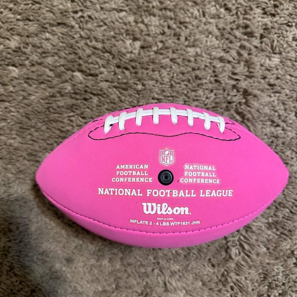 Vintage Wilson NFL Mini Pink “breast cancer awareness” football 00s